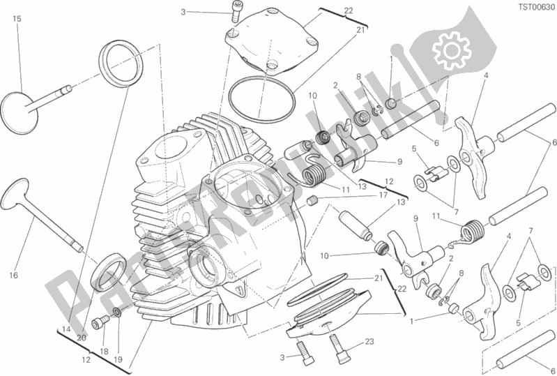 Toutes les pièces pour le Tête Horizontale du Ducati Scrambler Flat Track Thailand USA 803 2019